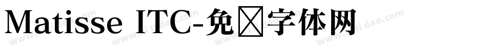 Matisse ITC字体转换